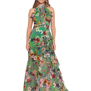 Betsy & Adam  Womens Pintuck Maxi Evening Dress Size 2 A25175